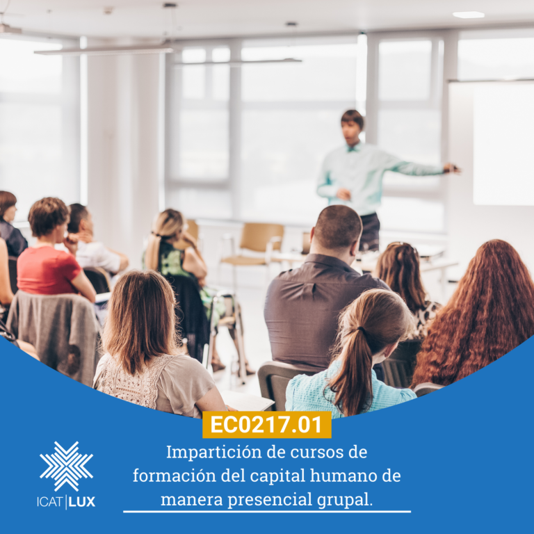 01. EC0217.01 – Impartición de cursos de formación del capital humano de manera presencial grupal.